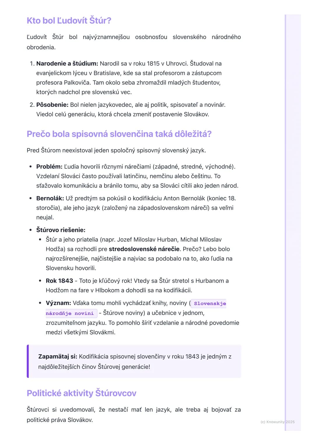 # Ľudovít Štúr a jeho generácia

Úvod do témy

Ahojte! Dnes si ideme zopakovať veľmi dôležitú tému z dejepisu - Ľudovít Štúr
a jeho generáci