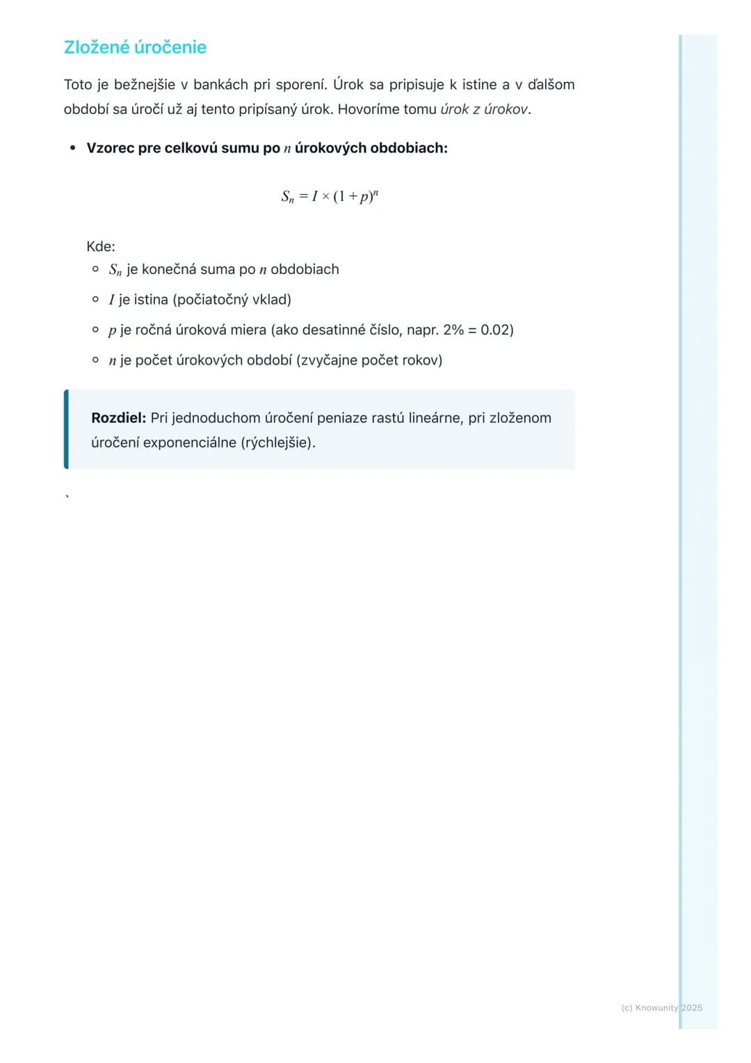 # Percentá a finančná
matematika

1. Prehľad a úvod

Takže, ideme sa pozrieť na percentá a finančnú matematiku. Je to dôležité,
lebo percent