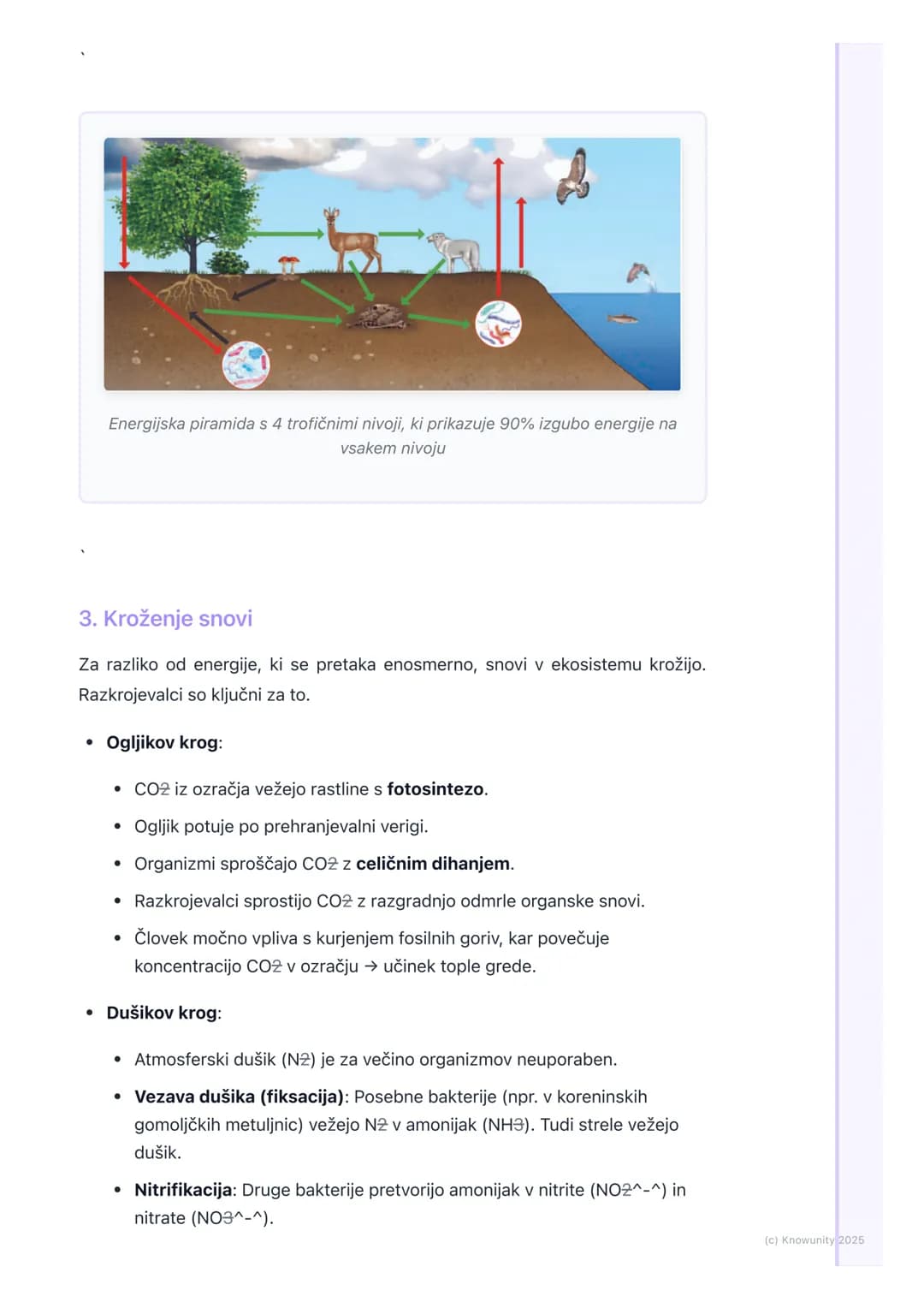# Ekologija in ekosistemi
Uvod v ekologijo
Ekologija je veda, ki preučuje odnose med živimi bitji (organizmi) ter odnose
med organizmi in