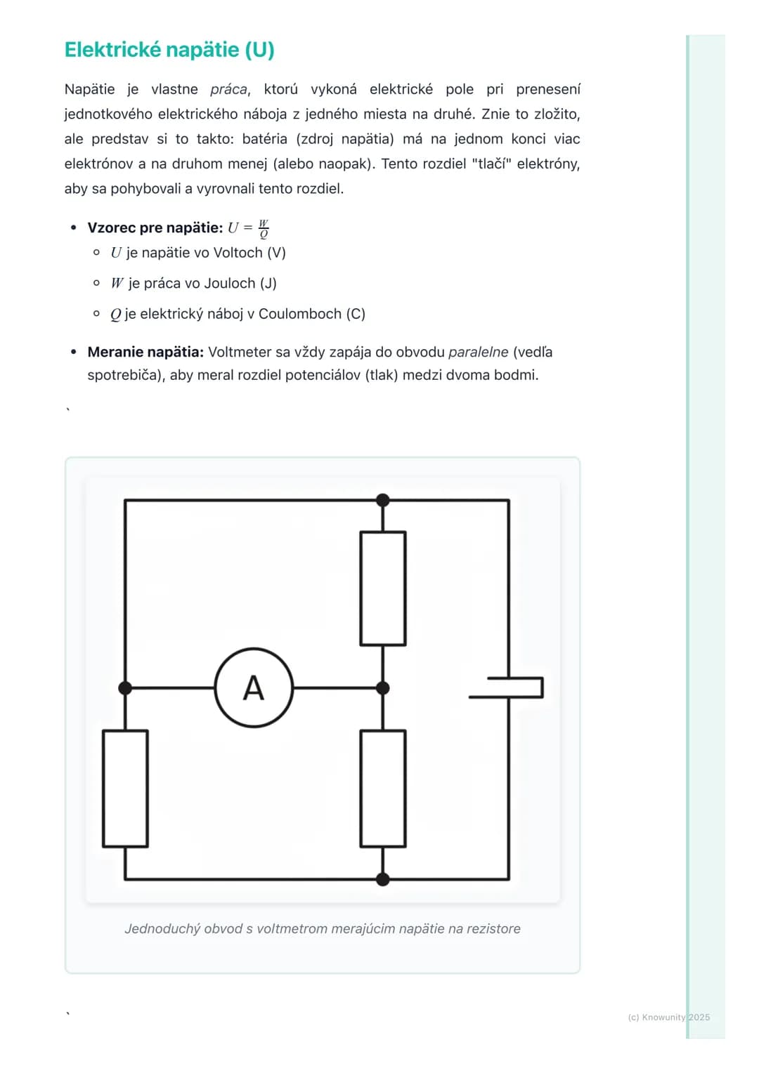 # Elektrické napätie a odpor
1. Prehľad a úvod
Ahoj! Dnes si zopakujeme veľmi dôležité veci z fyziky elektrické napätie a
odpor. Sú to zák