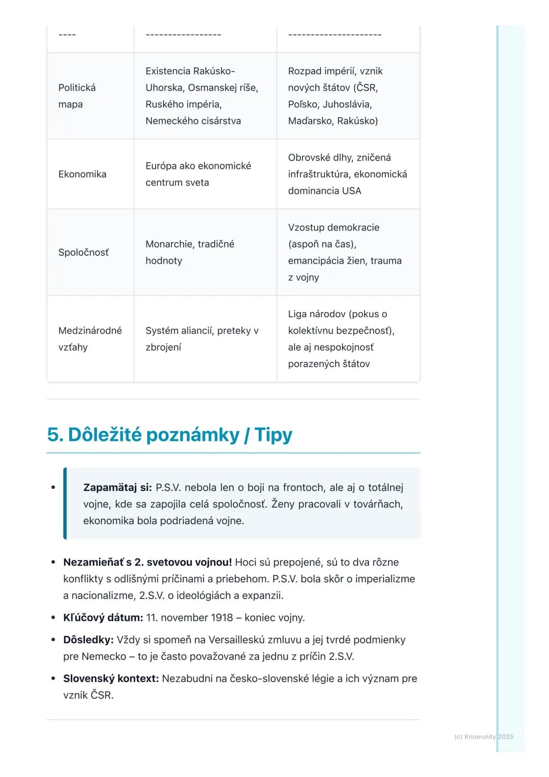 # Prvá svetová vojna
## 1. Prehľad prvej svetovej vojny
Prvá svetová vojna (skrátene P.S.V.) bola obrovský globálny konflikt, ktorý
prebie